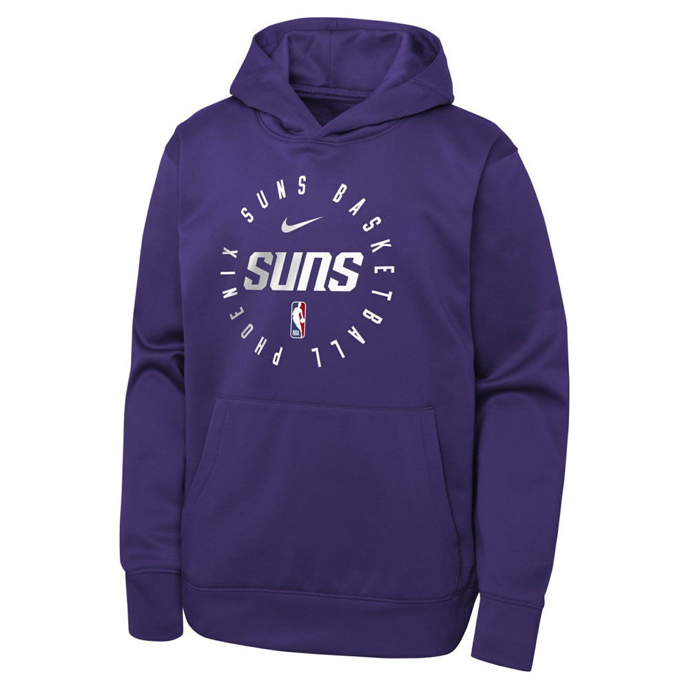Phoenix Suns Youth Performance Practice Spotlight Pullover Hoodie Purple