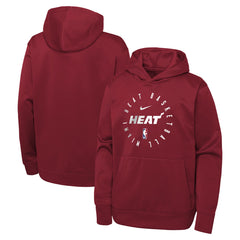 Miami Heat Youth Performance Practice Spotlight Pullover Hoodie Red