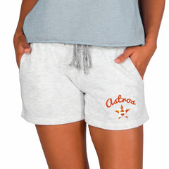 Houston Astros Concepts Sport Women's Mainstream French Terry Tri-Blend Shorts - Ash Shorts