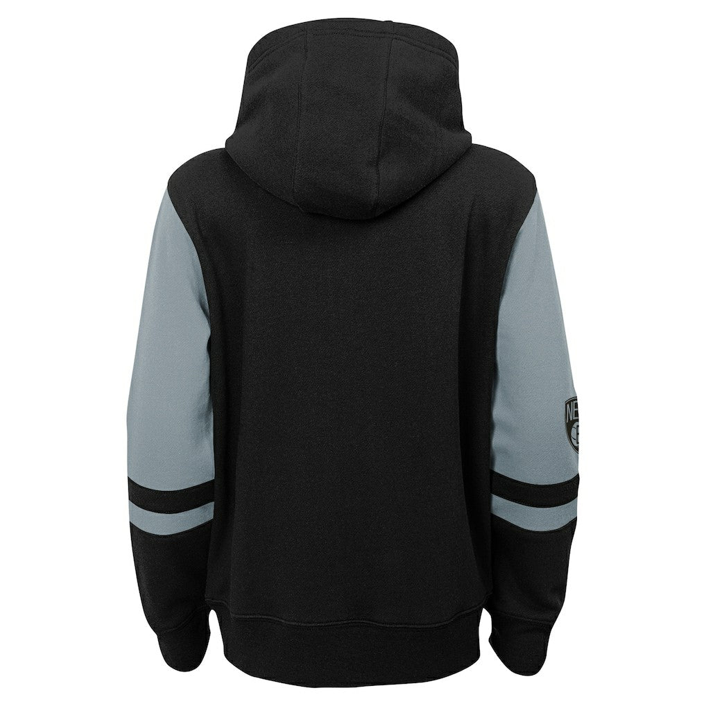 Brooklyn Nets Preschool Straight To The League Full-Zip Hoodie Black