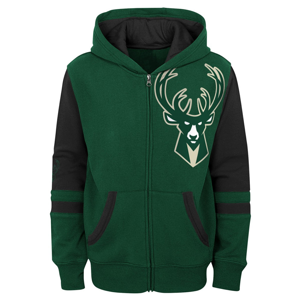 Milwaukee Bucks Preschool Straight To The League Full-Zip Hoodie Green