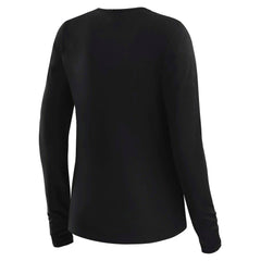 Baltimore Ravens WEAR by Erin Andrews x Gracie Hunt Women's Mesh Panel Long Sleeve T-Shirt Black