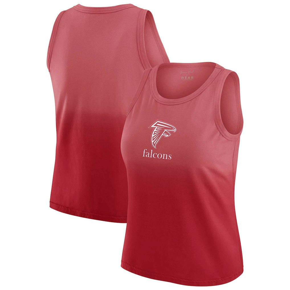 Atlanta Falcons WEAR by Erin Andrews x Gracie Hunt Women's Ombre Tank Top Scarlet