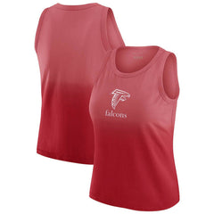 Atlanta Falcons WEAR by Erin Andrews x Gracie Hunt Women's Ombre Tank Top Scarlet