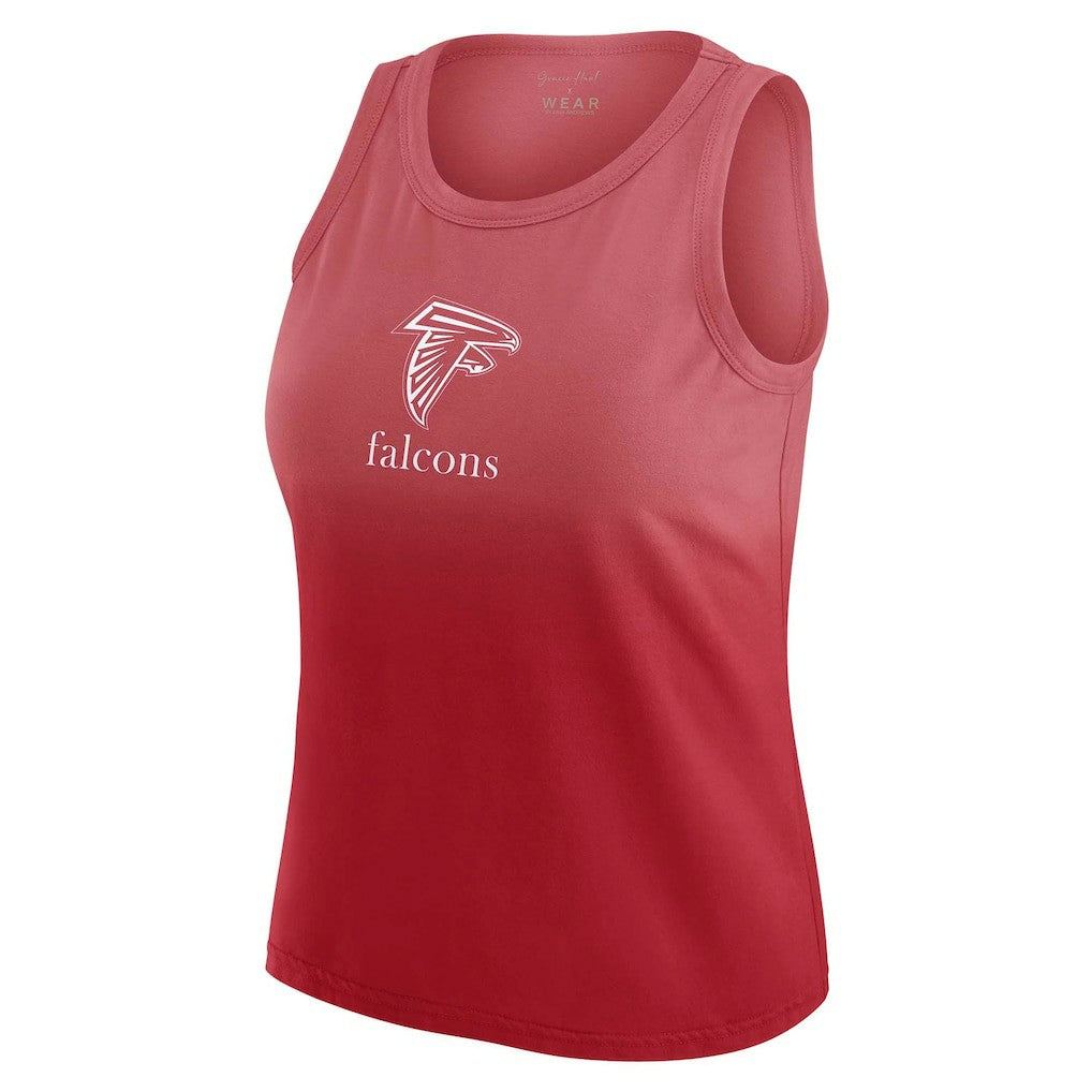 Atlanta Falcons WEAR by Erin Andrews x Gracie Hunt Women's Ombre Tank Top Scarlet