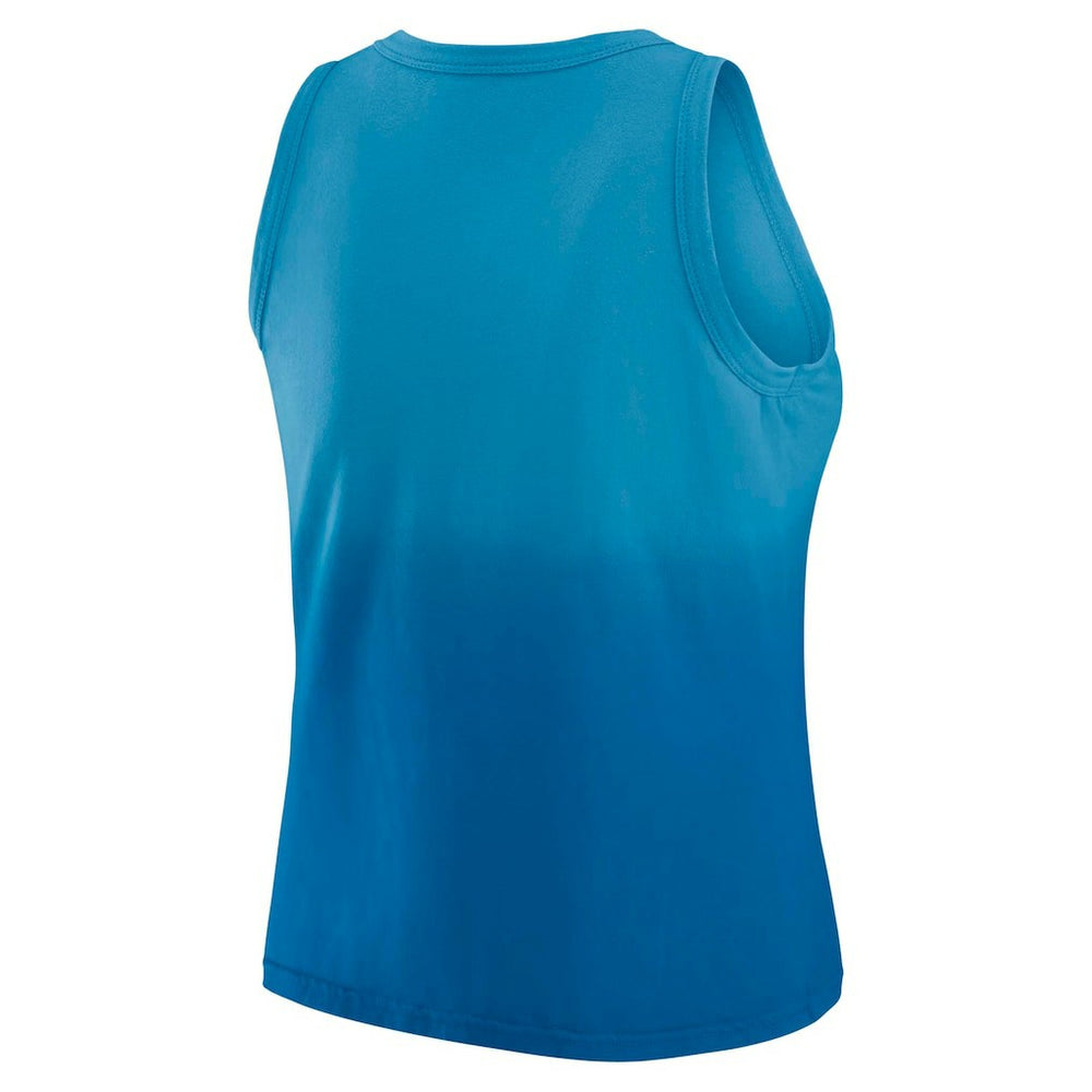 Los Angeles Chargers WEAR by Erin Andrews x Gracie Hunt Women's Ombre Tank Top Blue