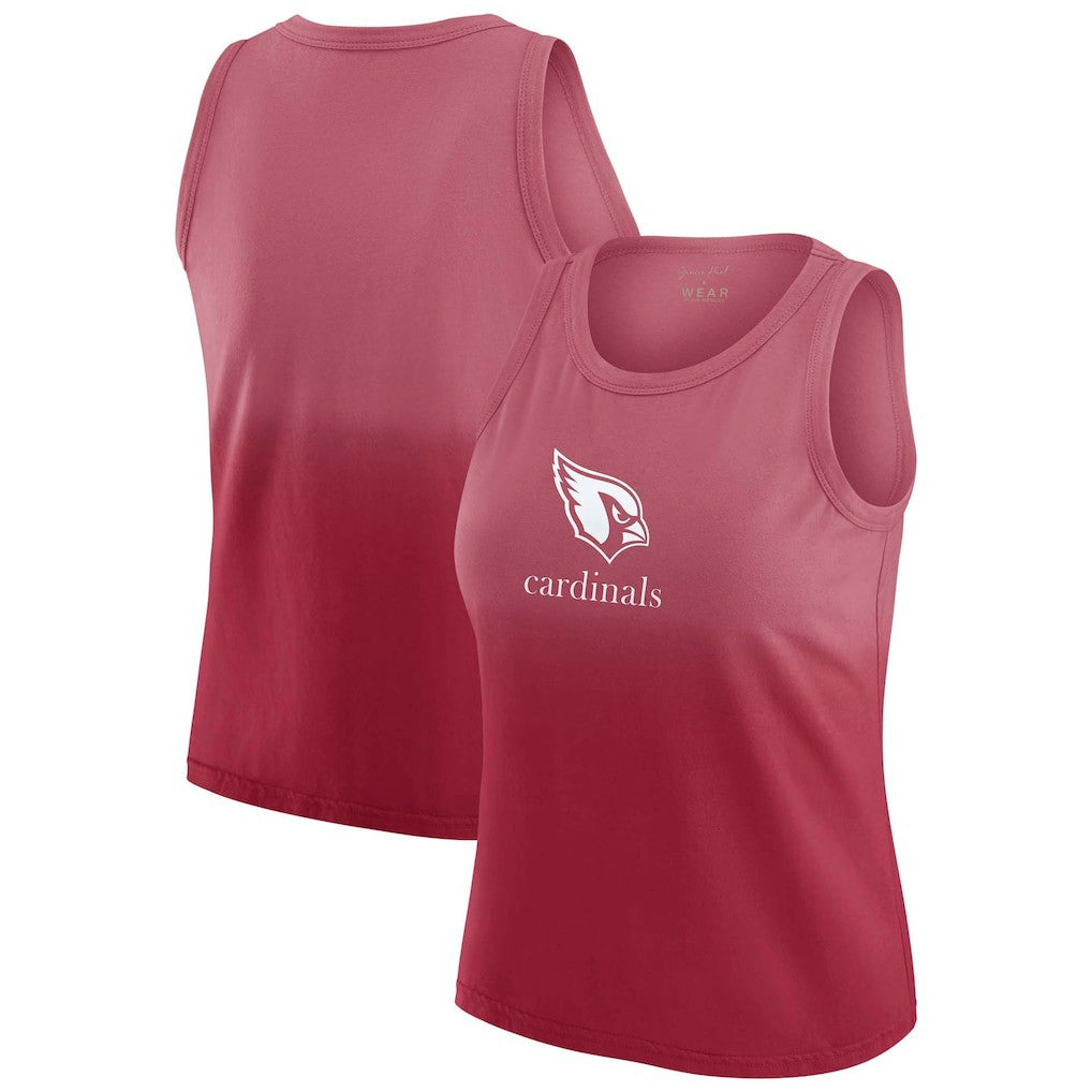 Arizona Cardinals WEAR by Erin Andrews x Gracie Hunt Women's Ombre Tank Top Cardinal