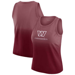 Washington Commanders WEAR by Erin Andrews x Gracie Hunt Women's Ombre Tank Top Burgundy