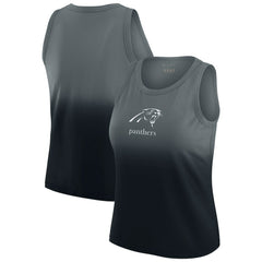 Carolina Panthers WEAR by Erin Andrews x Gracie Hunt Women's Ombre Tank Top Black