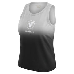 Las Vegas Raiders WEAR by Erin Andrews x Gracie Hunt Women's Ombre Tank Top Black
