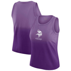 Minnesota Vikings WEAR by Erin Andrews x Gracie Hunt Women's Ombre Tank Top Purple