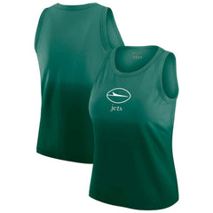 New York Jets WEAR by Erin Andrews x Gracie Hunt Women's Ombre Tank Top Green