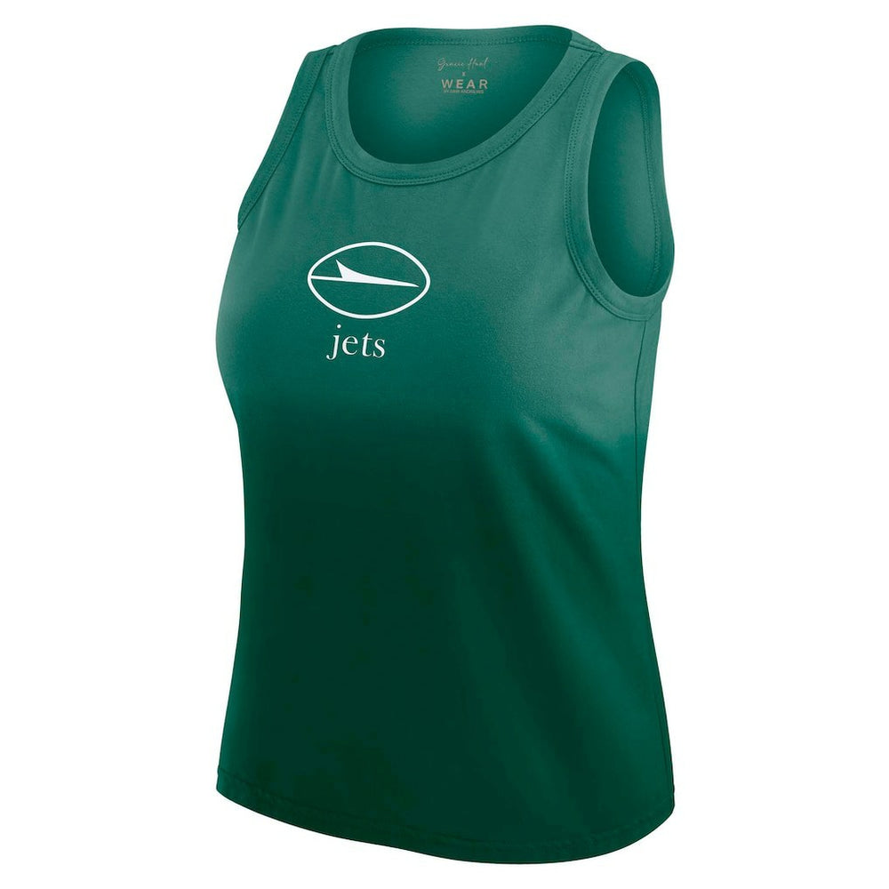 New York Jets WEAR by Erin Andrews x Gracie Hunt Women's Ombre Tank Top Green
