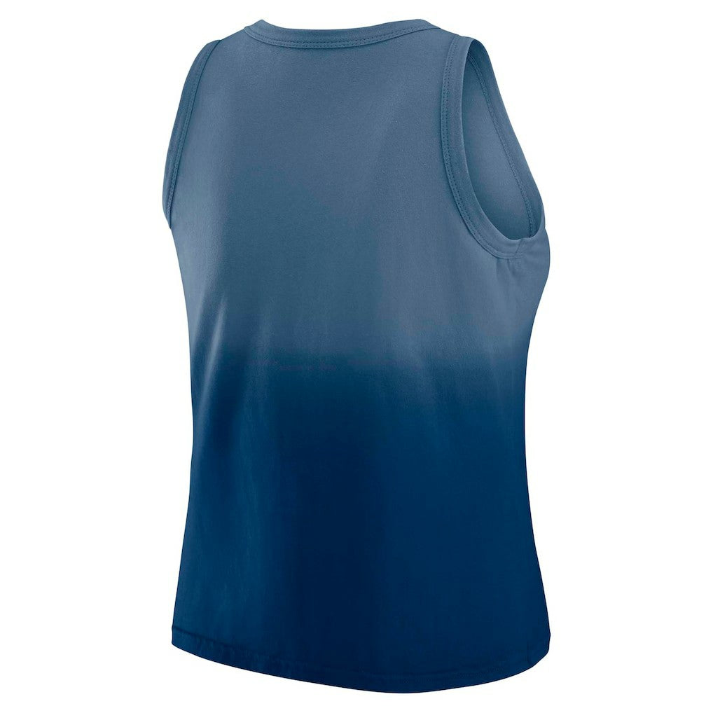 Indianapolis Colts WEAR by Erin Andrews x Gracie Hunt Women's Ombre Tank Top Heather Navy