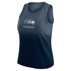 Seattle Seahawks WEAR by Erin Andrews x Gracie Hunt Women's Ombre Tank Top Navy