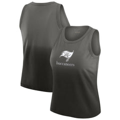 Tampa Bay Buccaneers WEAR by Erin Andrews x Gracie Hunt Women's Ombre Tank Top Pewter