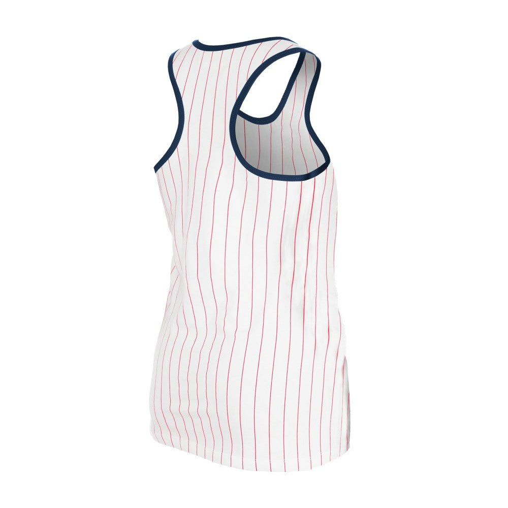 St. Louis Cardinals New Era Women's Gameday Pinstripe Tank Top - White Tanks