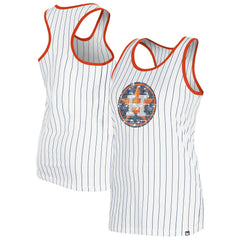 Houston Astros New Era Women's Gameday Pinstripe Tank Top - White Tanks