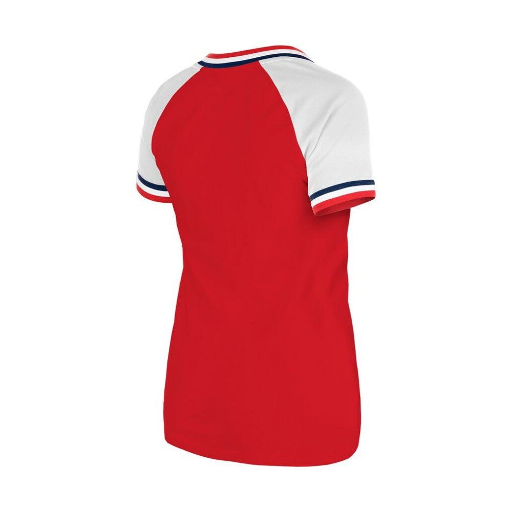 St. Louis Cardinals New Era Women's Gameday Raglan V-Neck T-Shirt - Red T-shirts