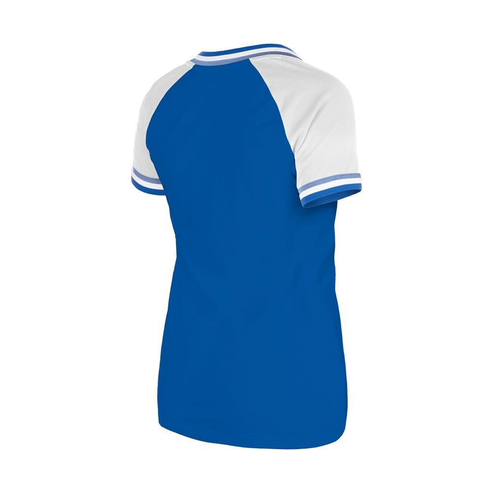 Kansas City Royals New Era Women's Gameday Raglan V-Neck T-Shirt - Royal T-shirts