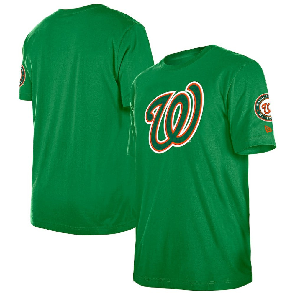 Washington Nationals New Era St. Patrick's Day Shamrock Fill T-Shirt - Kelly Green T-shirts