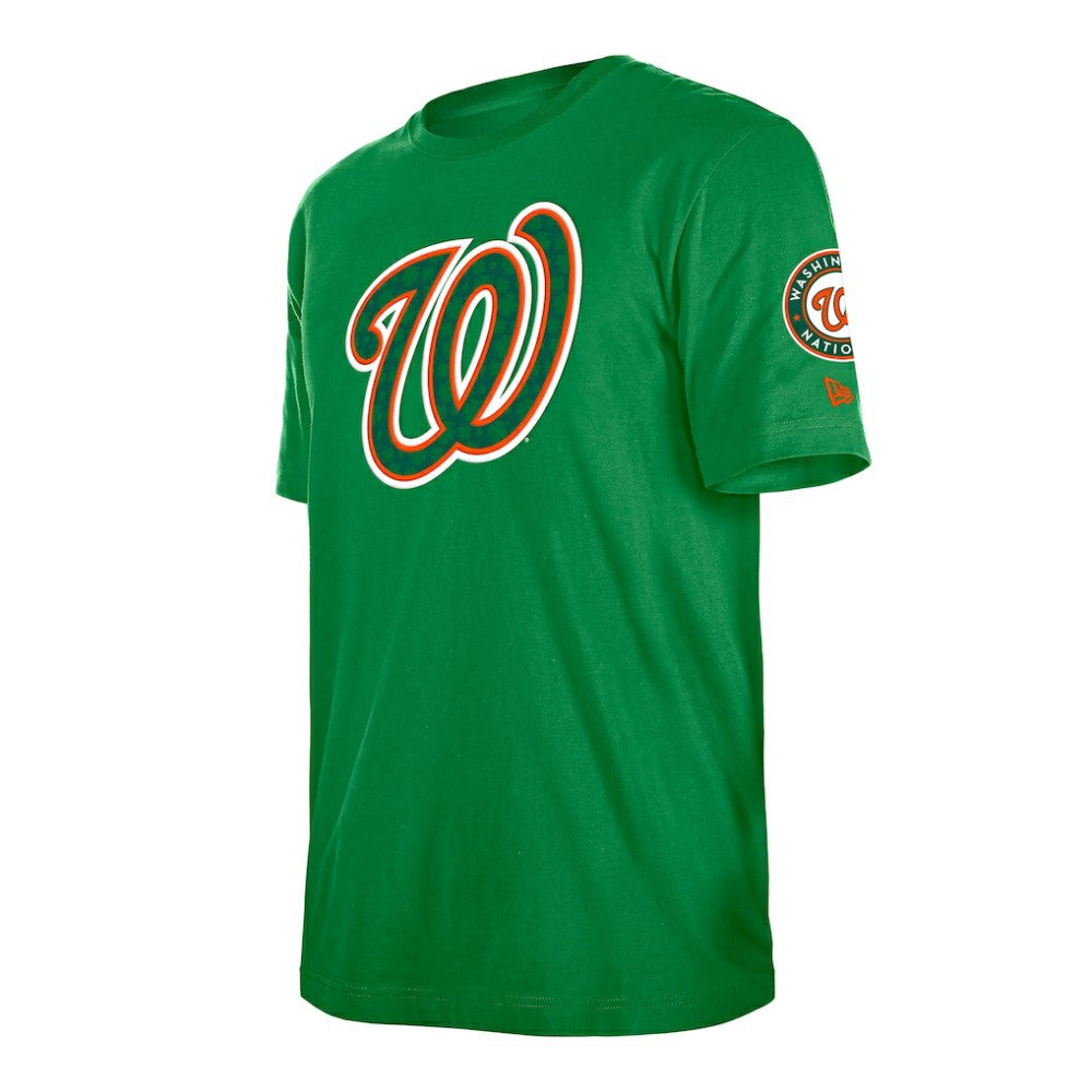 Washington Nationals New Era St. Patrick's Day Shamrock Fill T-Shirt - Kelly Green T-shirts