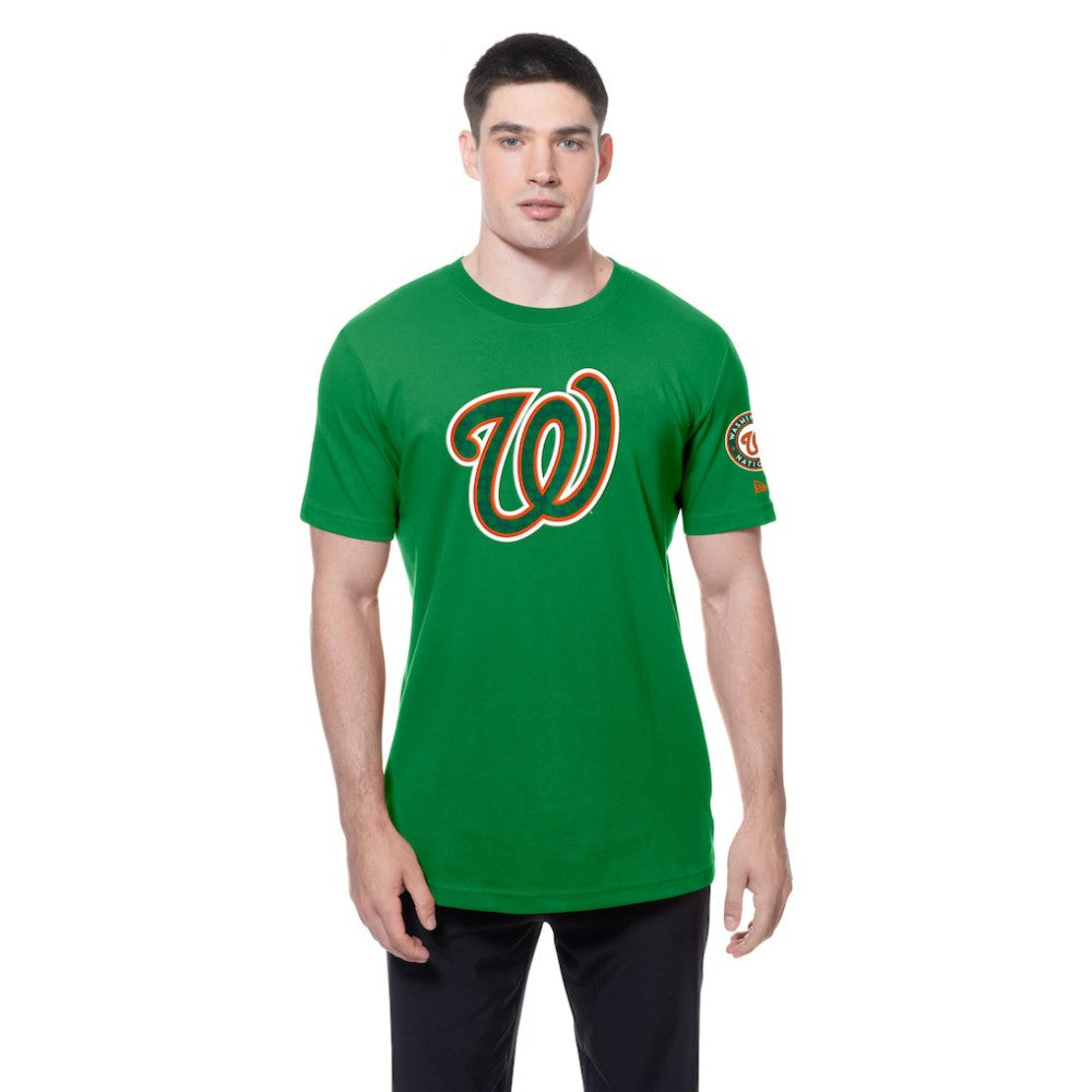 Washington Nationals New Era St. Patrick's Day Shamrock Fill T-Shirt - Kelly Green T-shirts