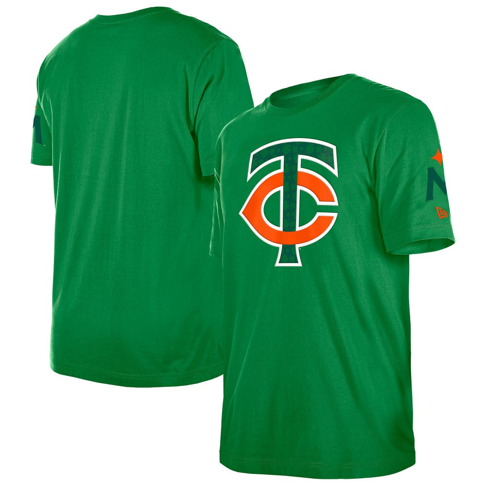 Minnesota Twins New Era St. Patrick's Day Shamrock Fill T-Shirt - Kelly Green T-shirts