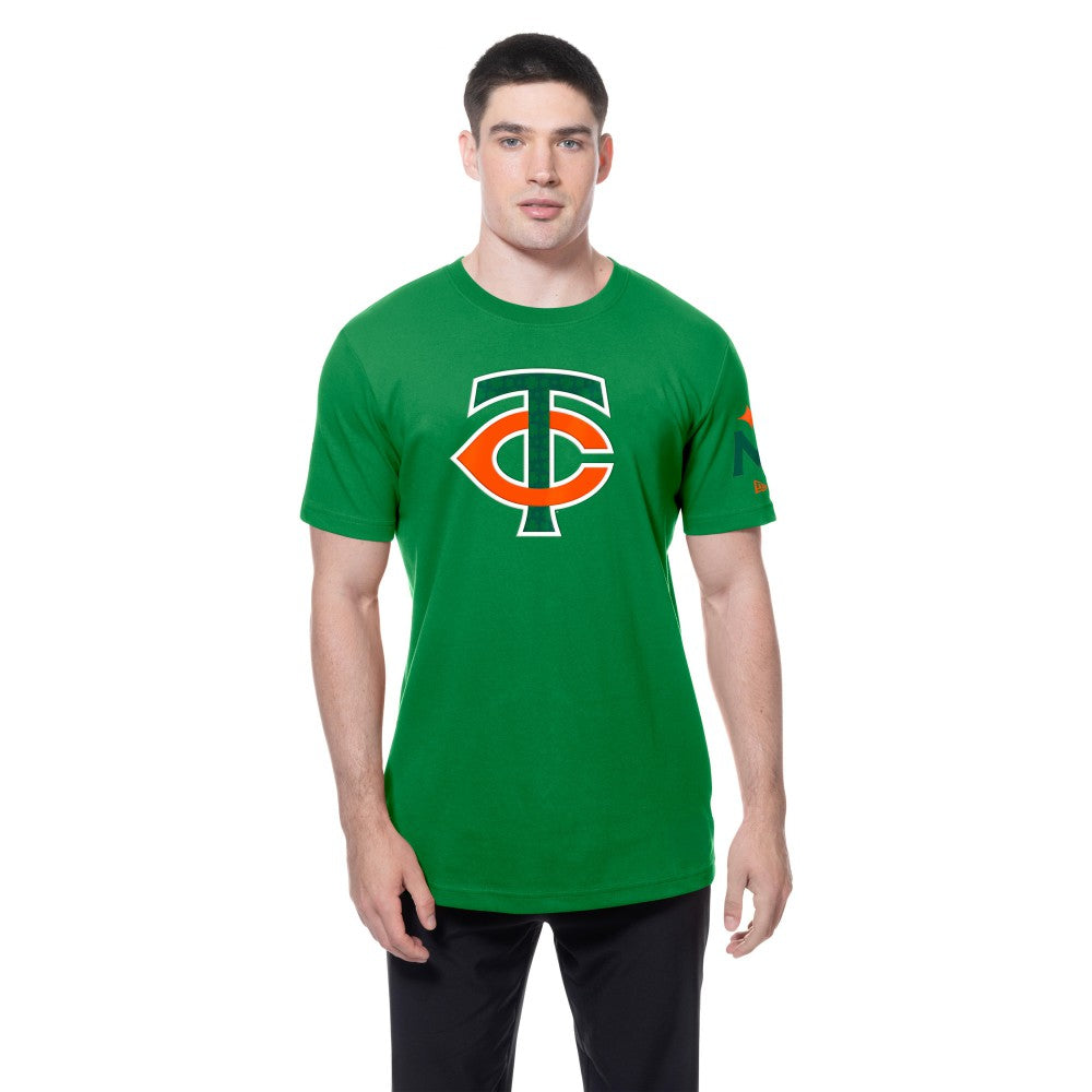 Minnesota Twins New Era St. Patrick's Day Shamrock Fill T-Shirt - Kelly Green T-shirts
