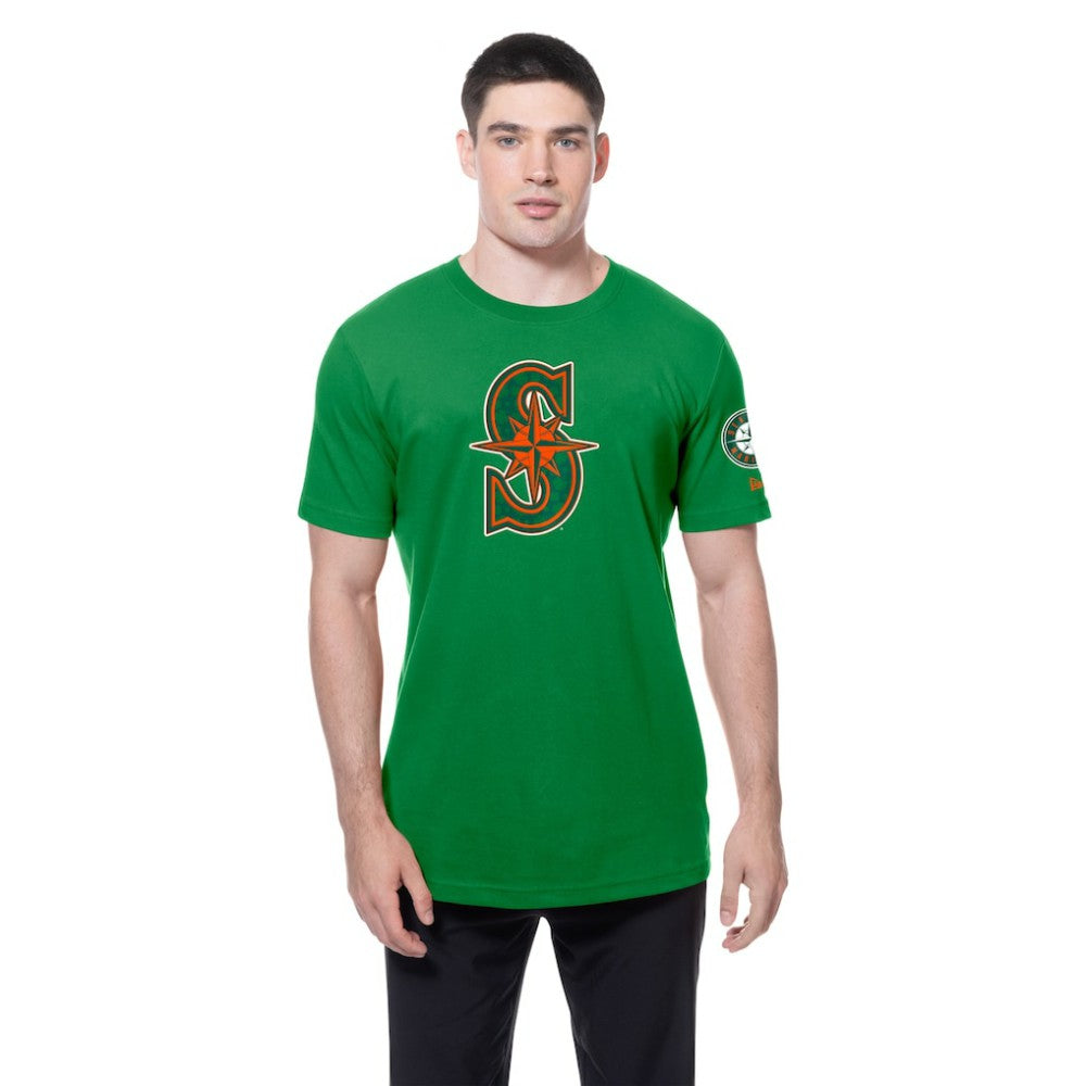 Seattle Mariners New Era St. Patrick's Day Shamrock Fill T-Shirt - Kelly Green T-shirts