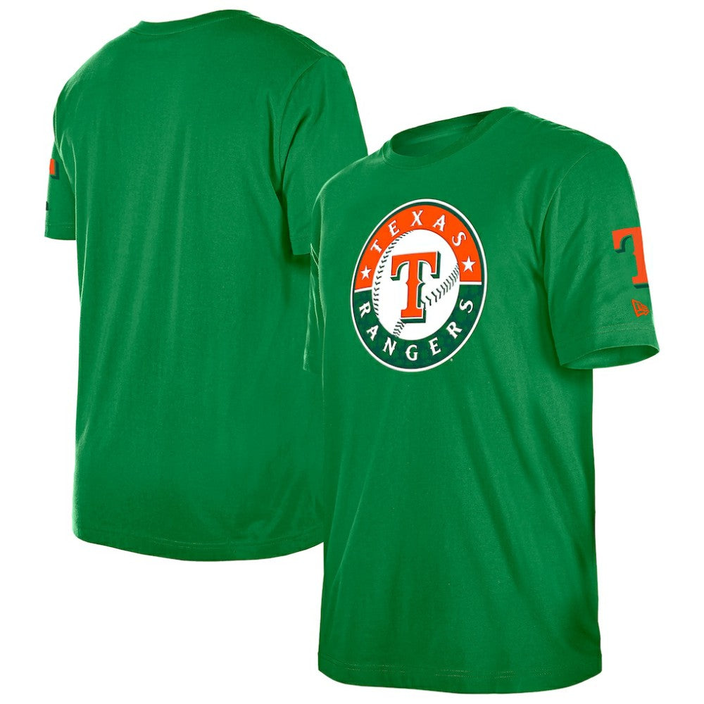 Texas Rangers New Era St. Patrick's Day Shamrock Fill T-Shirt - Kelly Green T-shirts