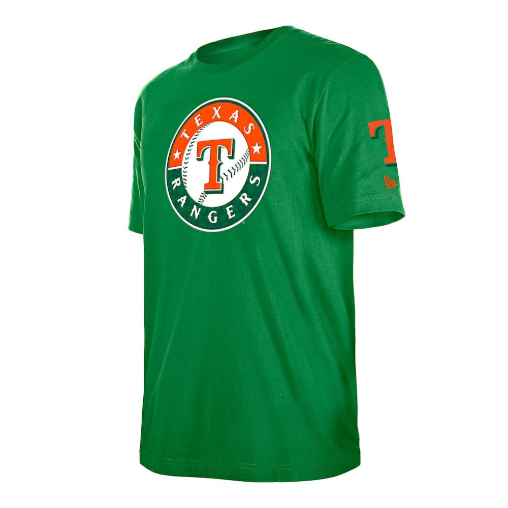 Texas Rangers New Era St. Patrick's Day Shamrock Fill T-Shirt - Kelly Green T-shirts