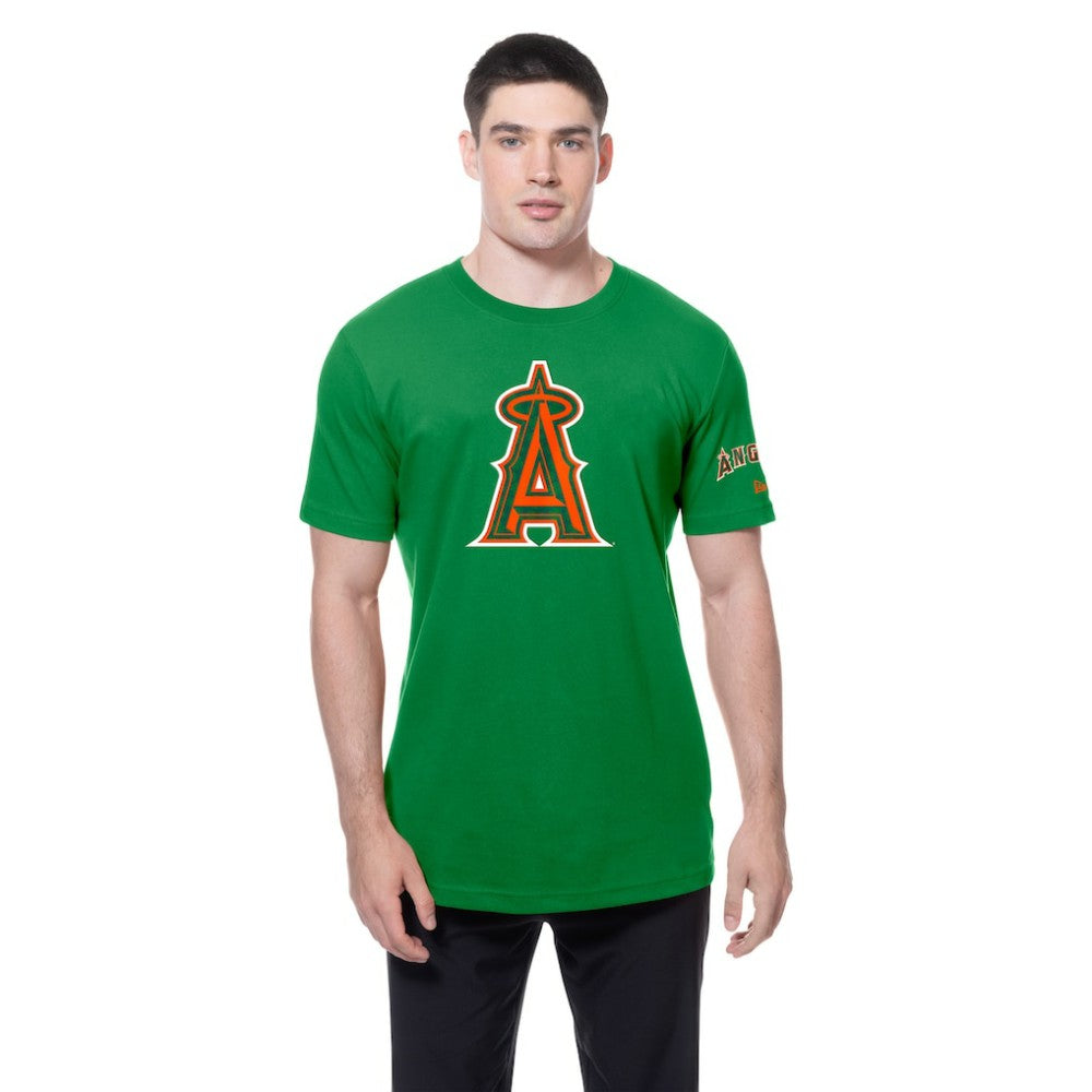 Los Angeles Angels New Era St. Patrick's Day Shamrock Fill T-Shirt - Kelly Green T-shirts
