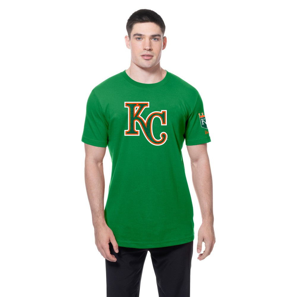 Kansas City Royals New Era St. Patrick's Day Shamrock Fill T-Shirt - Kelly Green T-shirts