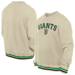 San Francisco Giants New Era St. Patrick's Day Twill Pullover Sweatshirt - Cream Pullover