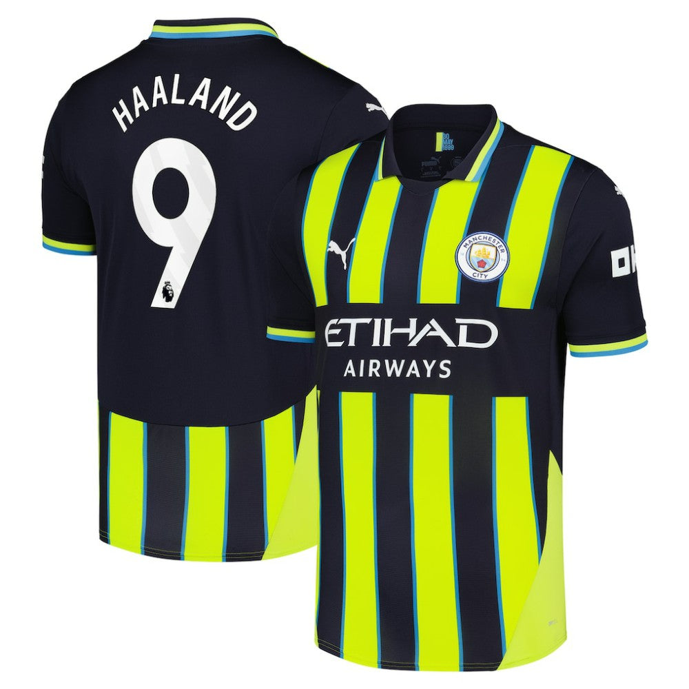 Erling Haaland Manchester City 2024/25 Away Replica Player Jersey Navy