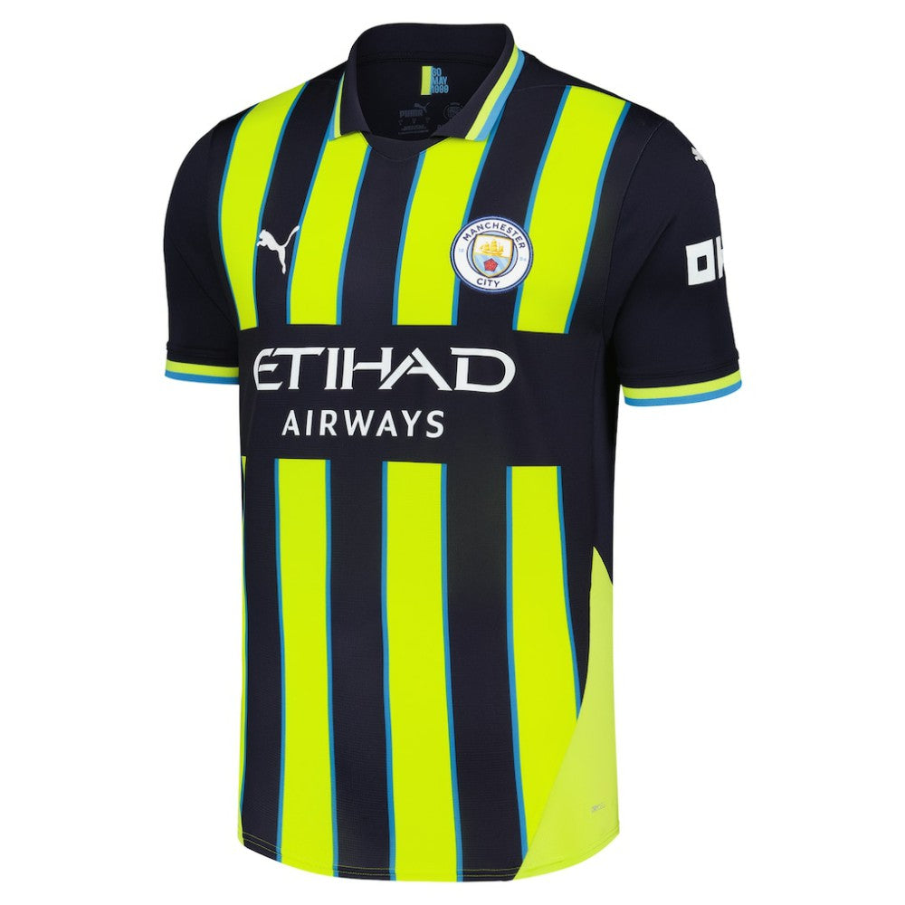 Erling Haaland Manchester City 2024/25 Away Replica Player Jersey Navy