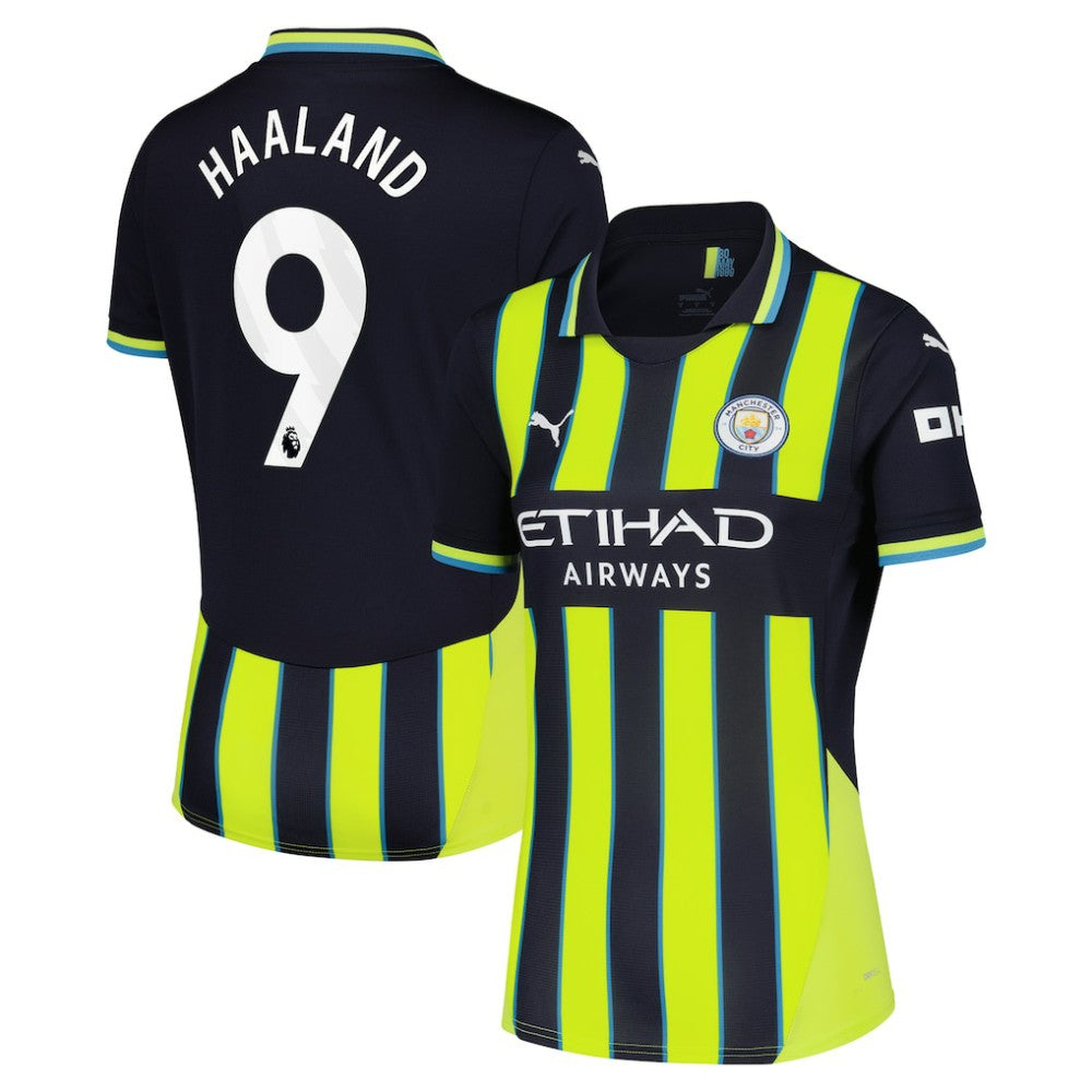 Erling Haaland Manchester City Women's 2024/25 Away Replica Player Jersey Navy