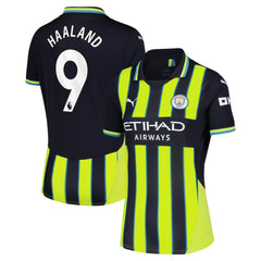 Erling Haaland Manchester City Women's 2024/25 Away Replica Player Jersey Navy