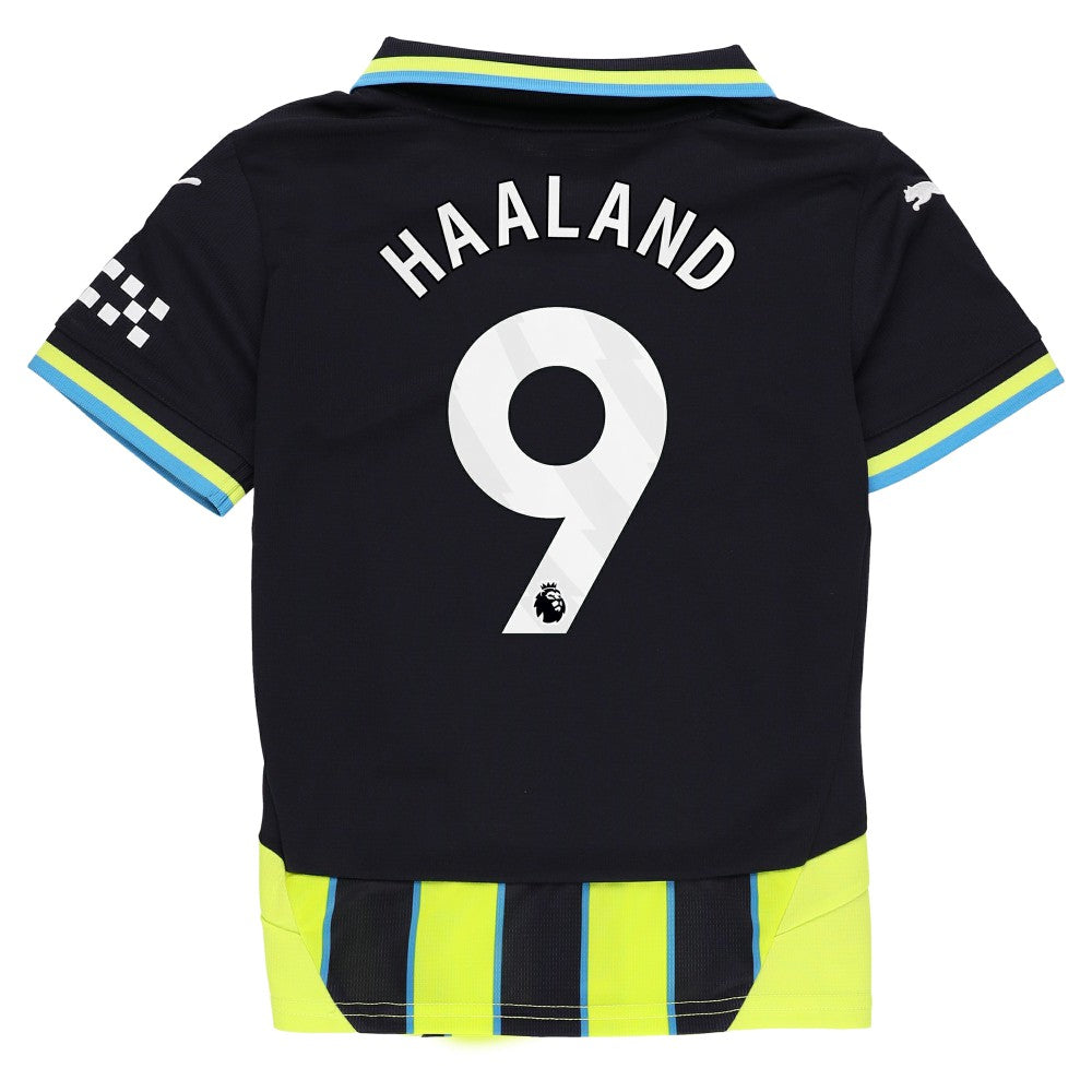 Erling Haaland Manchester City Youth 2024/25 Away Replica Player Jersey Navy