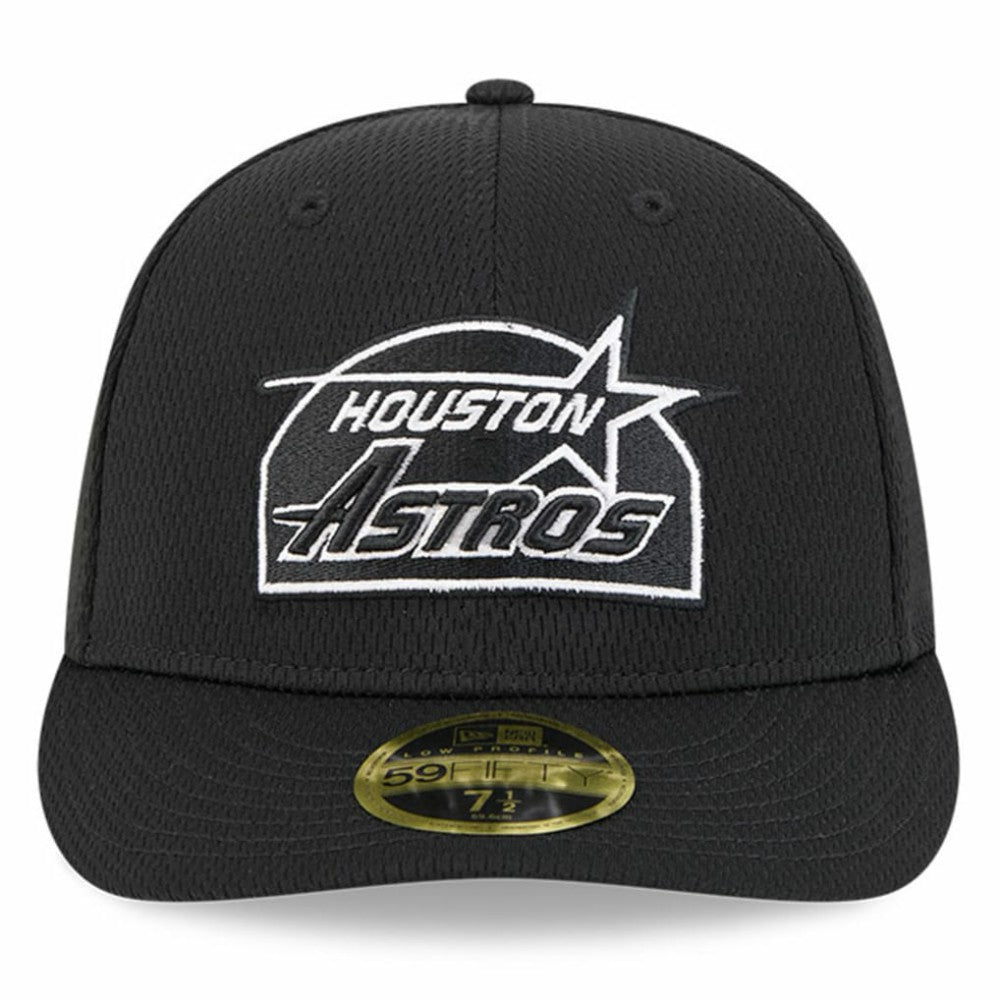Houston Astros New Era 2025 MLB Clubhouse Low Profile 59FIFTY Fitted Hat - Black Hats