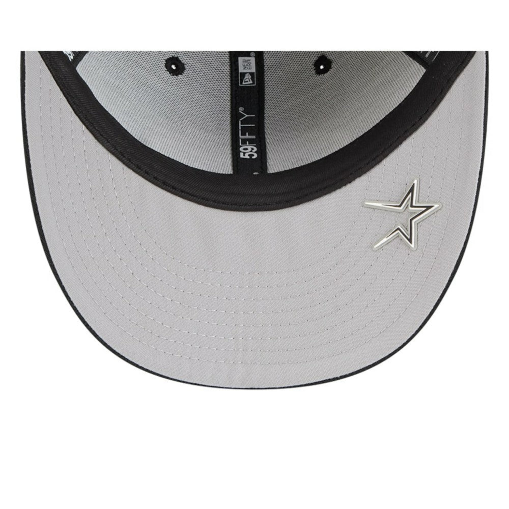Houston Astros New Era 2025 MLB Clubhouse Low Profile 59FIFTY Fitted Hat - Black Hats