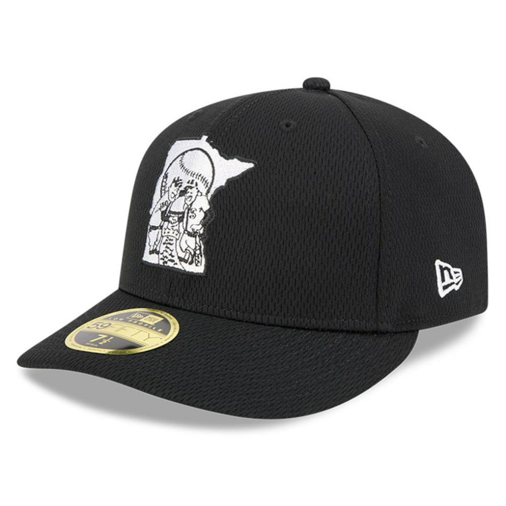 Minnesota Twins New Era 2025 MLB Clubhouse Low Profile 59FIFTY Fitted Hat - Black Hats