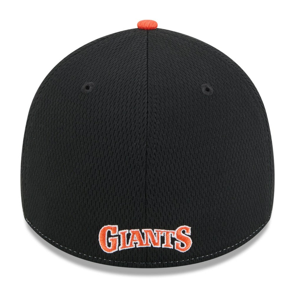 San Francisco Giants New Era 2025 MLB Clubhouse 39THIRTY Flex Hat - Black/Orange Hats