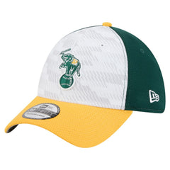 Athletics New Era 2025 MLB Clubhouse 39THIRTY Flex Hat - Dark Green/Gold Hats