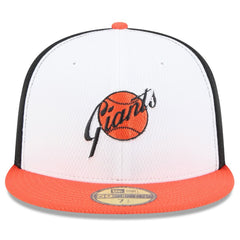 San Francisco Giants New Era 2025 MLB Clubhouse 59FIFTY Fitted Hat - Black/Orange Hats