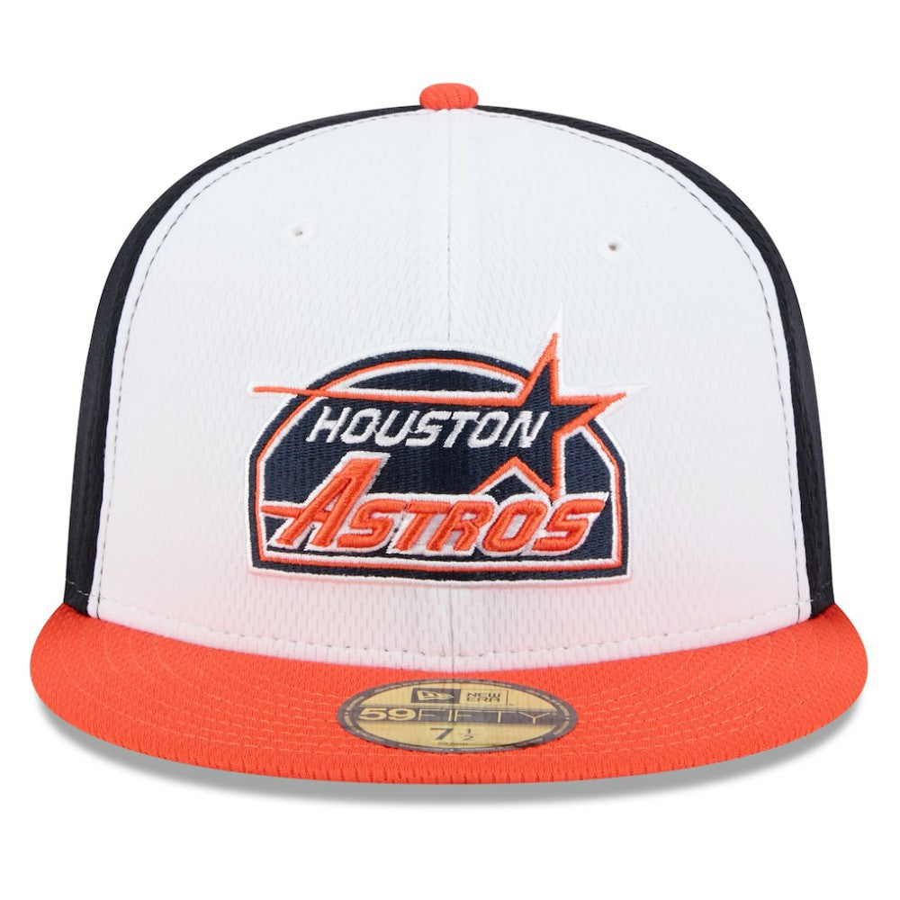 Houston Astros New Era 2025 MLB Clubhouse 59FIFTY Fitted Hat - Navy/Orange Hats