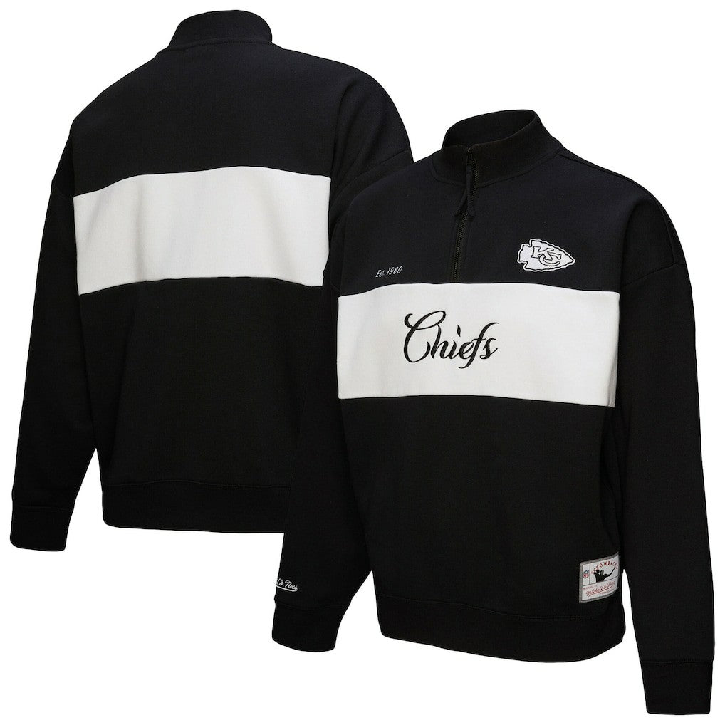 Kansas City Chiefs Women's Quarter-Zip Jacket Black