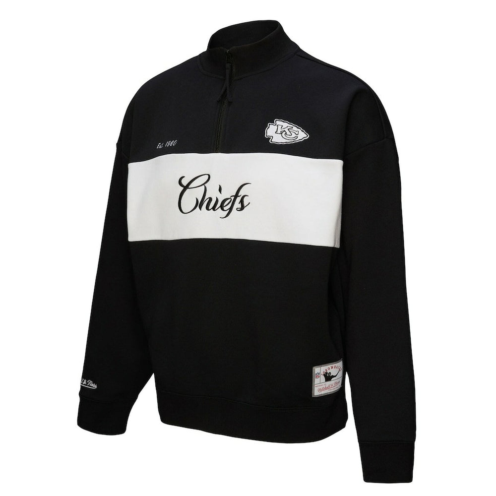 Kansas City Chiefs Women's Quarter-Zip Jacket Black