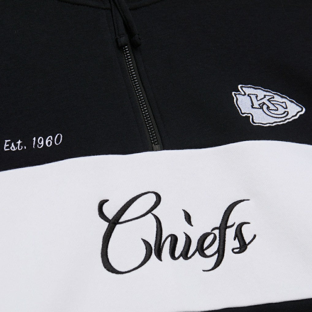 Kansas City Chiefs Women's Quarter-Zip Jacket Black